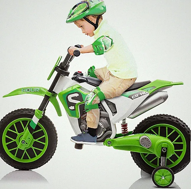 Electric Motorcycle for Kids 12V Dirt Bike Ride on Toy Battery Powered Motorbike